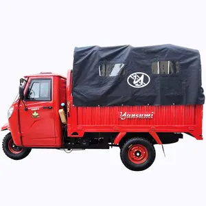 Vendita calda Full Close JUYUN Lifan 250CC Cargo triciclo indiano a tre ruote moto 350CC benzina Trike per adulti
