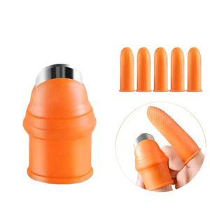 Vegetable Picking Thumb Knife Stainless Steel Finger Sleeve For Bean Peeling Multi Functional Tool - Product Image 2