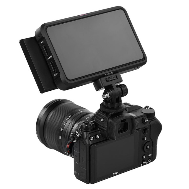 KAMPHO 1/4" Inch Screw Hot Shoe Mount Adapter 180 Degree Adjustable Angle for DSLR Camera Canon Nikon Flash LED Light Monitor