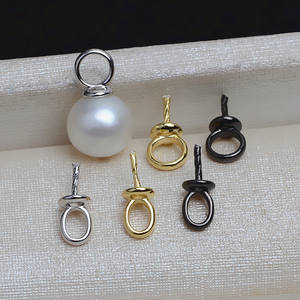 Componentes de Plata S925 para Fabricación de Joyería, Colgante Circular Grande, Estilo Simple, Multiusos, para Accesorios de Cabello, Base Vacía - Product Image 5