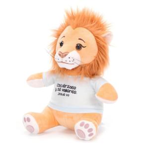 Fabricante OEM/ODM de Peluches de León Marrón, Diseño de León con Camiseta, Juguetes de Peluche Suaves, Peluche de León con Icono Personalizado - Product Image 1