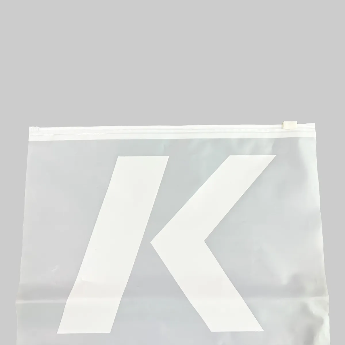 Xiahong Douane Prints Logo Zwart Zelfsluitende Slider Poly Mailer Kleding Verpakking Plastic Matte Rits Tas