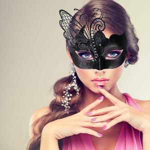 Mysterieuze Venetiaanse Vlinder Dame Maskerade Halloween Feestmasker Avond Prom Ball Masker Bar Kostuums Accessoire - Product Image 6