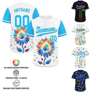 Pencetakan Sublimasi Kustom Seragam Tim OEM/ODM Jersey Baseball untuk Pria & Wanita BSBJ01-2606091-9 - Product Image 2
