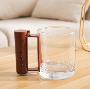 Kitchen <strong>Tea</strong> Cup <strong>Set</strong> with Cat Shaped Glassware Soak Filter Glass Cups with Handle and Infuser Strainer <strong>Plastic</strong> <strong>Tea</strong> Cup <strong>Set</strong> Round - Product Image 2