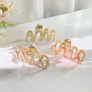 New Korean Fashion Handmade <b>Hair</b> Accessories Large Acetic Acid Metal <b>Hair</b> <b>Claw</b> Wave Women Advanced <b>Hair</b> Clip <b>Claws</b> - Product Image 4