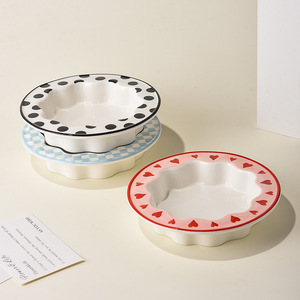 Atacado Multi-colorido Cerâmica <span class=keywords><strong>Pet</strong></span> Cat Placa <span class=keywords><strong>Bowl</strong></span> Boca Larga Dog Água Food <span class=keywords><strong>Bowl</strong></span> - Product Image 3