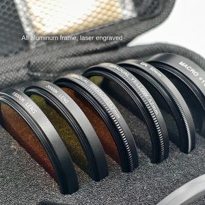 52mm 6 In1 ensemble de filtres de caméra de téléphone professionnel pour aquariums marins améliorer les Photos de récifs coralliens avec des filtres Macro,Cpl et couleur - Product Image 3