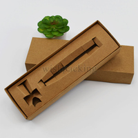 Boîte à tiroirs en papier kraft FSC personnalisée avec insert personnalisé pour kit de rasage de rasoir, emballage de soins personnels de toilettage écologique pour hommes