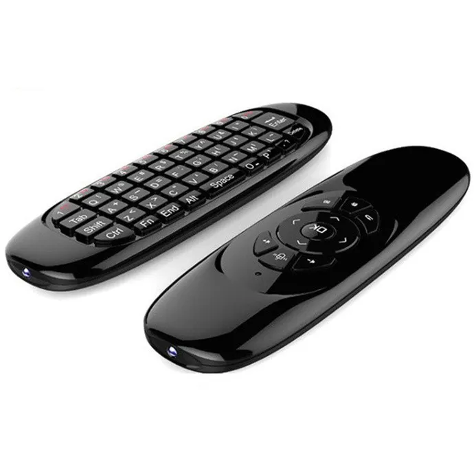 Originale Della Fabbrica 2.4G Wireless C120 Air Mouse T10 dongle usb remote Controller Per Android TV Box