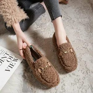 Nuevas Zapatillas <span class=keywords><strong>de</strong></span> Moda para Mujer, Cálidas, con Plataforma, Casuales, <span class=keywords><strong>de</strong></span> Peluche, Felpa, para Invierno, Último Modelo - Product Image 1