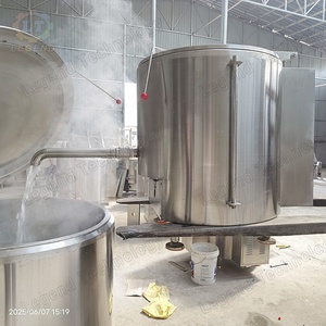 Marmita Industrial Con Camisa 500L Para Frijoles/Huevos/Marisco - Calentamiento Eléctrico/Gas, Acero Inox Grado Alimenticio (CE) - Product Image 4