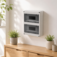 Boîte de distribution d'alimentation en plastique étanche avec disjoncteur, boîte de distribution électrique pour équipement électrique