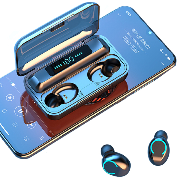 2025 F9-5 TWS Waterproof Earbuds Power Bank Wireless In-Ear Headphones Digital Display Best Sellers for Gaming BT Call