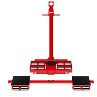 Chariot de transport robuste KMD en acier inoxydable de 12 tonnes avec 8 roues en PU, structure plateforme pour le déplacement d'outils, garantie 1 an