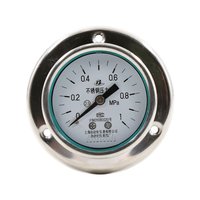 4" 4.5" 115mm 100mm Psi Pvdf Stainless Steel Bourdon Liquid Oil Fuel Hydraulic Vacuum Manometer Pressure Gauge