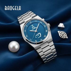 2026 ใหม่ <span class=keywords><strong>BAOGELA</strong></span> นาฬิกาควอตซ์ผู้ชายสแตนเลสสตีลตัวอักษรจีนตัวบอกเวลาการออกแบบที่เรียบง่ายนาฬิกาข้อมือกันน้ำ - Product Image 2