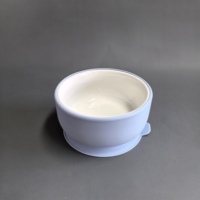 Ensemble d'alimentation pour bébé en silicone, vaisselle en céramique pour nourrissons, bols ajustables en silicone pour tout-petits, sans BPA