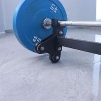 Support de barre de musculation avec roulettes pour soulevé de terre 900 lb |   Remplacement facile des plaques de poids pour un entraînement de musculation efficace