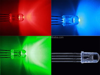 Juhong Super Flux RGB LED eau claire adressable 4-Pin Dip 5mm Flat Top avec échantillon gratuit