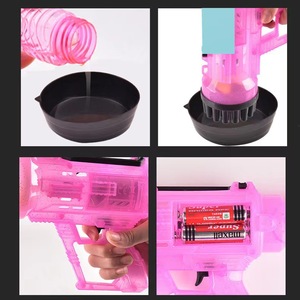 Pistola Spara Bolle di Sapone in Plastica con Luci per Bambini, Giocattolo da Esterno Tipo Gatling - Product Image 5