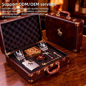 Ensemble de fumeur à <span class=keywords><strong>whisky</strong></span> en cuir de style <span class=keywords><strong>polo</strong></span> haut de gamme |   pour les bars et les cadeaux - Product Image 3