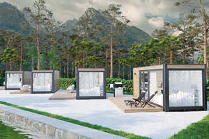 Nhà Airbnb lắp ghép, nhà tiền chế hiện đại, bộ dụng cụ nhà cabin, nhà hình tam giác khung A, nhà di động lắp ghép, nhà nhỏ di động - Product Image 4