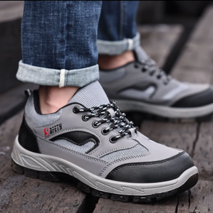 JIANKUN Zapatos de Seguridad Personalizables de Malla Transpirable con Puntera de Acero Ancha, Antipinchazos, CE/UKCA, Unisex, para Primavera/Verano - Product Image 5