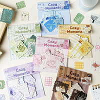 20 autocollants par paquet, série Moments Chaleureux, tampons en relief, autocollants amusants pour collage, matériel pour carnet de notes.