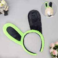 E0096 Zenless Zone Zero Bandeau à oreilles de lapin Bangboo, Bandeau en peluche à oreilles de lapin robot pour cosplay ZZZ, Convention Anime