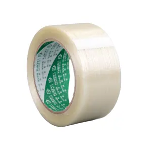 China Factory Price Heavy Duty Shipping Mono Straight Line Filament Tape With Hot Melt