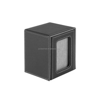 Boîte de rangement carrée magnétique pliable en bambou Juvida L-150A avec fenêtre de visualisation, boîte de rangement de bureau, 100+ compartiments