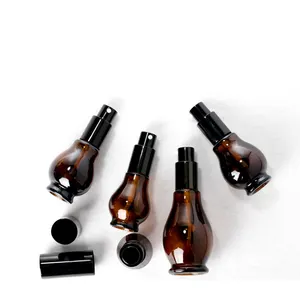 10 20 30 50 ml hổ phách tinh dầu chai thủy tinh tối chai xịt nước hoa với nhôm bơm phun - Product Image 1