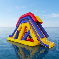 Toboggan flottant géant gonflable de jeux d'eau pour le parc d'escalade d'amusement d'adultes