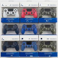 Control Inalámbrico BT para PS-4, Joystick con Función Completa, Barra de Luz, Vibración de Doble Motor, Giroscopio, Delgado, para PS4, PC, Juegos Móviles, Inteligente