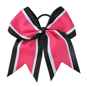Sports Hair Tie Cheerleading Ponytail Holder Three-Layer Bow Hair Ties Durable <b>Ribbon</b> Rhinestone Multicolor for Girls - Product Image 3