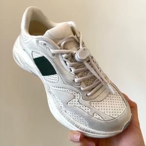 Chaussures de sport blanches classiques de marque célèbre, logo original, design luxueux, chaussures décontractées polyvalentes, tendance mode, chaussures de papa - Product Image 2