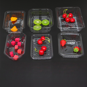 <strong>Disposable</strong> Eco-Friendly Transparent PET <strong>Plastic</strong> Food Storage <strong>Trays</strong> Cake Fruit Packing Display Dry Fruit Vegetable Snack - Product Image 4