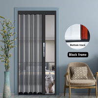 Porte moustiquaire rétractable pliable robuste et moderne avec maille ignifuge pour la sécurité et la protection contre les insectes, garantie 5 ans