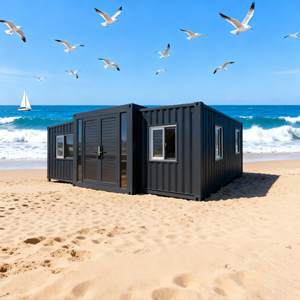 Maison modulaire de haute qualité, durable, à ossature en acier, étanche, à montage rapide, extensible, conteneur de 20 pieds ou 40 pieds - Product Image 1