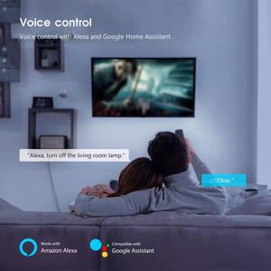 Interruptor de Luz Inteligente <span class=keywords><strong>WiFi</strong></span> Tuya TEP 86*86mm, Panel Táctil de Vidrio Templado, Controlador de Pared Inalámbrico, Compatible con Voz, <span class=keywords><strong>Google</strong></span> Home y Alexa - Product Image 3