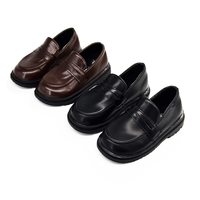Chaussures habillées Mary Jane classiques noires en PU, antidérapantes, légères et respirantes pour filles, avec détails cousus pour uniforme scolaire formel