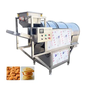 Snack Food Potato Chips Drum Type Flavor Mixing Seasoning Mixer Machine