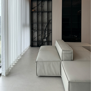 Divano Modulare a L a 3 Posti dal Design Confortevole per <span class=keywords><strong>Soggiorno</strong></span> in Stile Nordico Moderno - Product Image 2