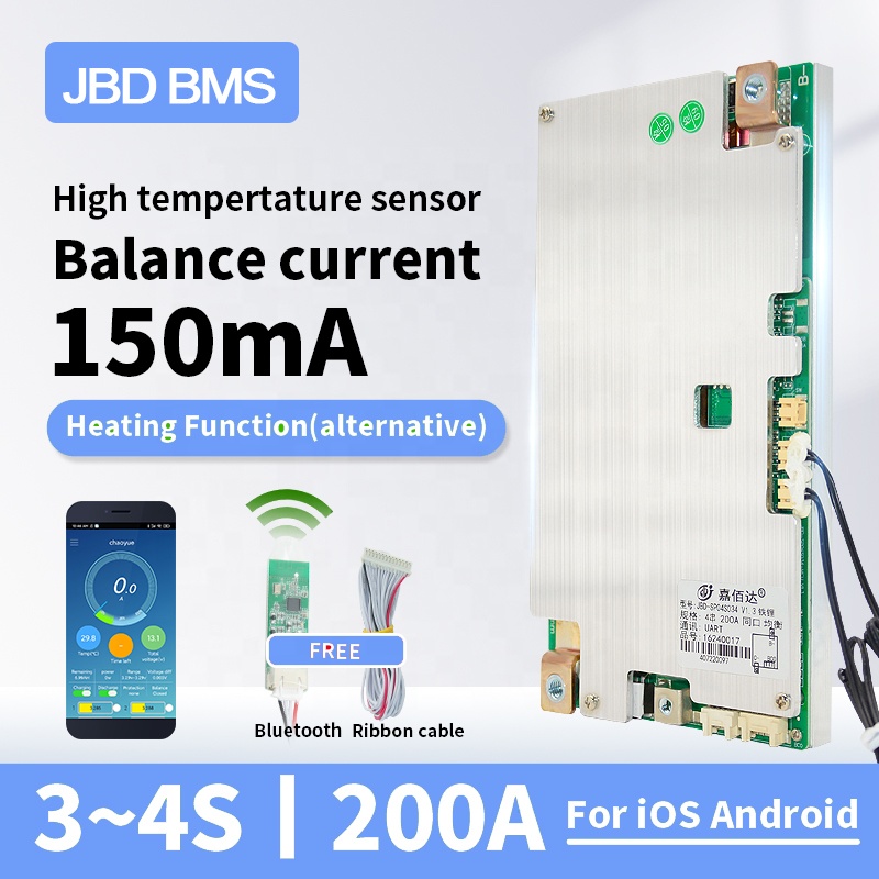 JBD (jiabaida) Smart BMS 4S 12V 100A 120A 150A 200A for JBD (jiabaida) Smart BMS 4S 12V 100A 120A 150A 200A for