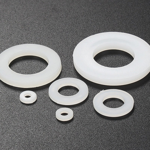 10 pièces/sac blanc Nylon mince <span class=keywords><strong>rondelle</strong></span> plate M1.4 M2 M3 M5 M6 M8 M12 plastique caoutchouc bague d'étanchéité joint de cale - Product Image 3