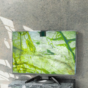 Frères pierre haute qualité naturel vert Jade Onyx dalles de marbre pour mur intérieur salle de bain rétro-éclairé vert Onyx carreaux de pierre - Product Image 2