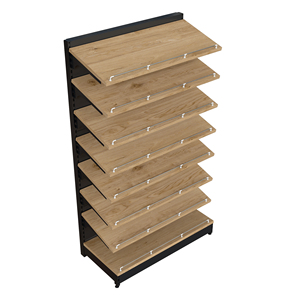 Factory Direct Sale Steel Frame Supermarket <b>Shelves</b> with Front <b>Wire</b> Guard Double Sided Gondola Rack for Grocery Store - Product Image 1