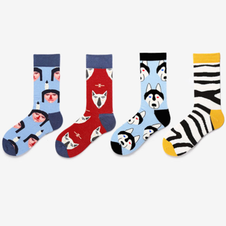 Street Hip hop Nens Animal Wholesale Unisex Cotton Fashion Socks