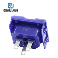 Prise PDU industrielle C13 à verrouillage anti-déconnexion, bleue, 3 broches, borne de soudage, adaptée aux rallonges électriques industrielles